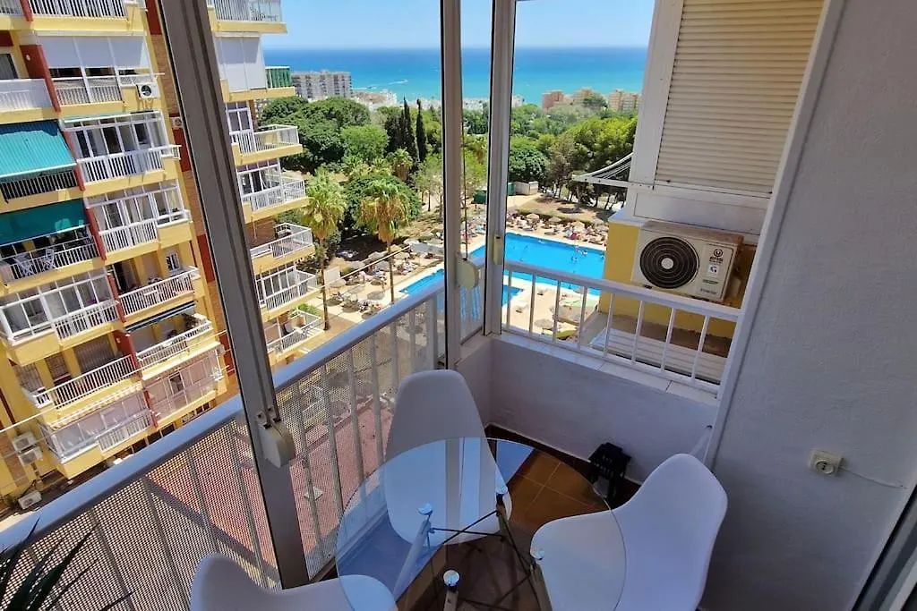Acogedor Estudio, Piscina Y Vista Mar, Benalmádena 0*,  Hiszpania
